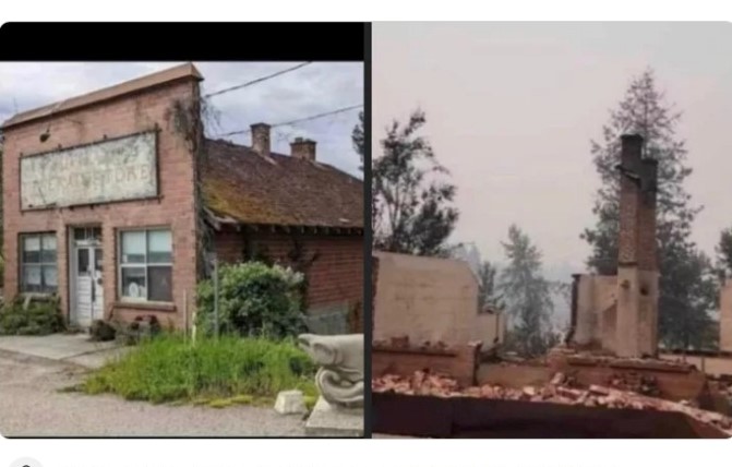 Beloved historical building and unique hostel burns down in the Shuswap | iNhome Beloved historical building and unique hostel burns down in the Shuswap | iNhome