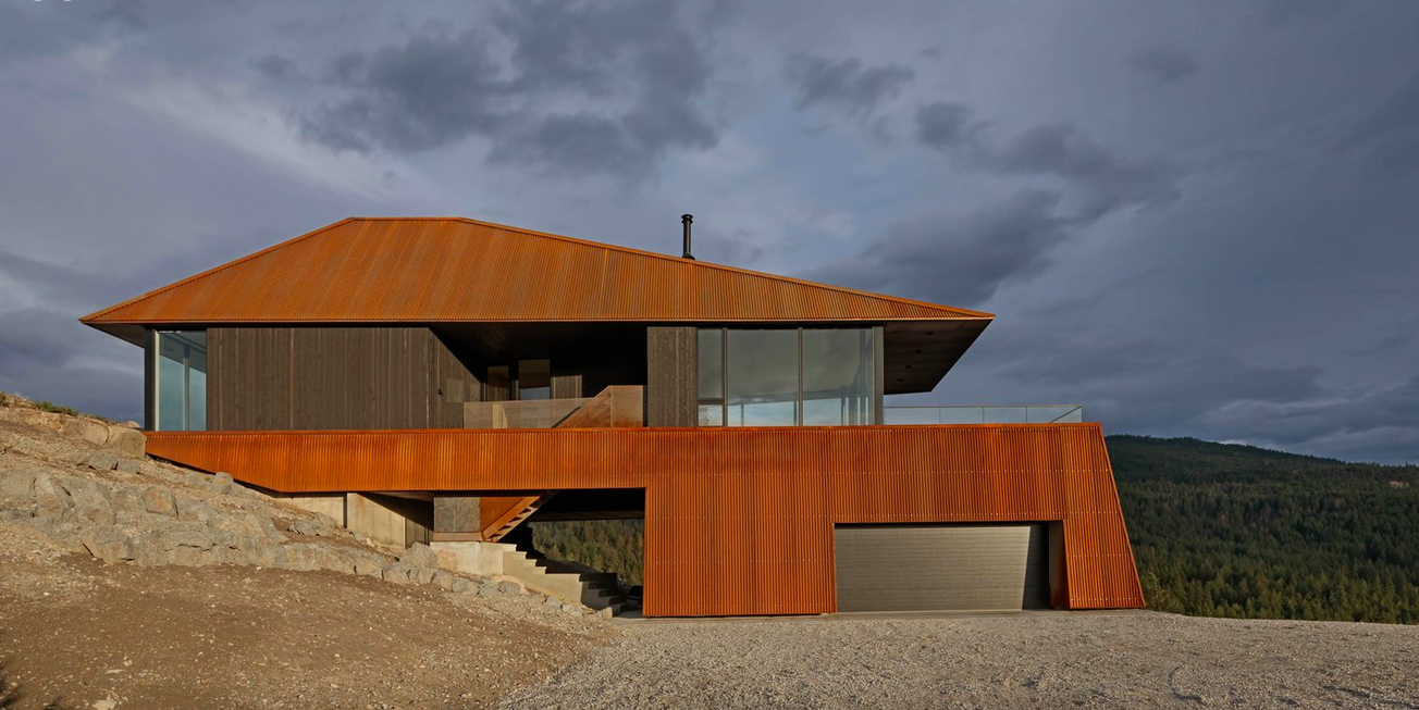 iN PHOTOS: Burnt wood, rusting steel create unique fire-resistant home in South Okanagan | iNhome iN PHOTOS: Burnt wood, rusting steel create unique fire-resistant home in South Okanagan | iNhome
