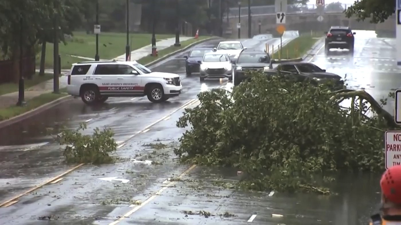 Philadelphia area digs out from damage left by a severe series of microburst storms | iNhome Philadelphia area digs out from damage left by a severe series of microburst storms | iNhome