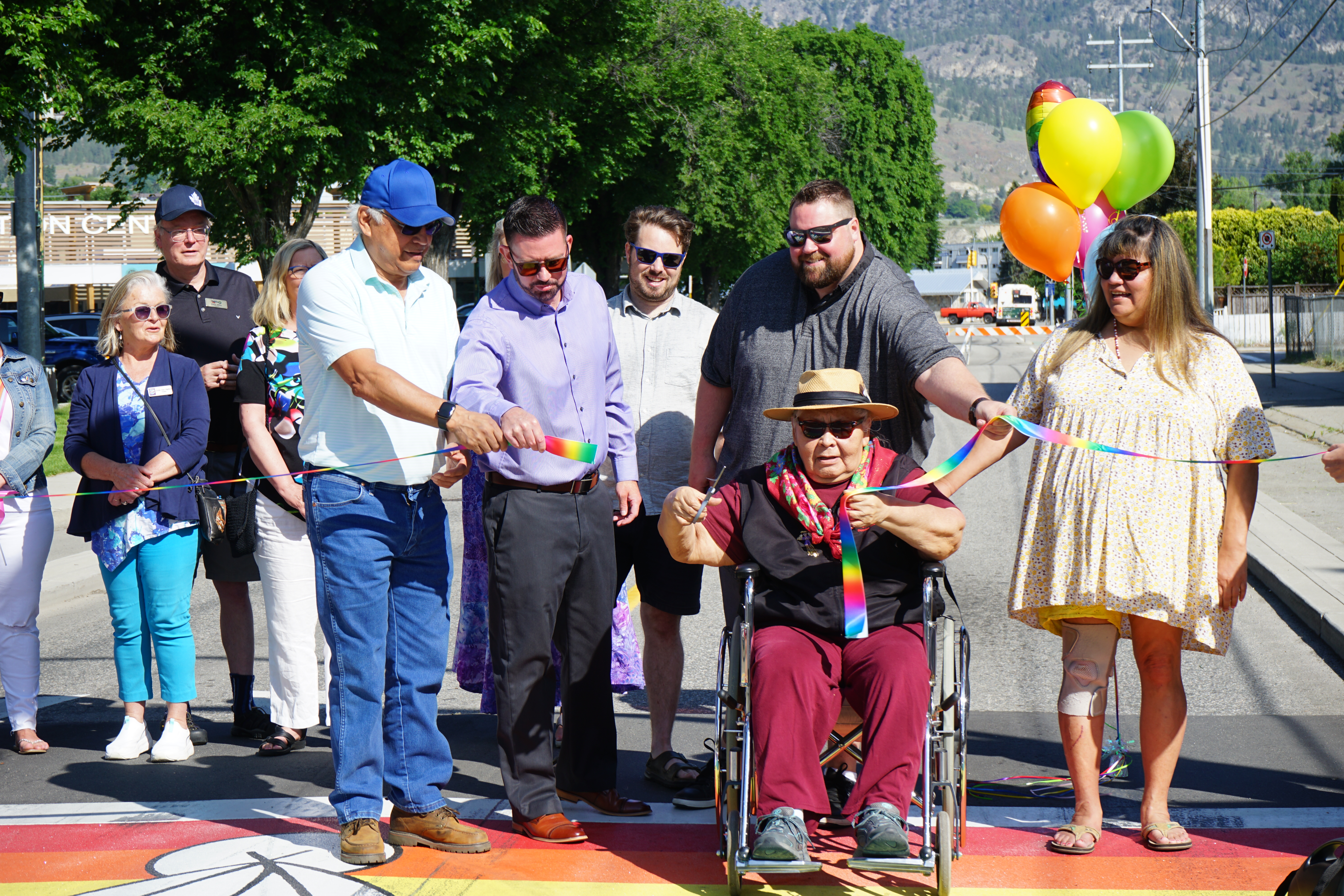 Opening ceremony for inclusive Penticton crosswalk marred by vandalism | iNwheels