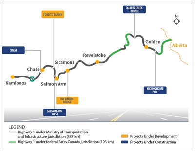 Work on Trans-Canada widening north of Salmon Arm begins this fall | iNwheels Work on Trans-Canada widening north of Salmon Arm begins this fall | iNwheels