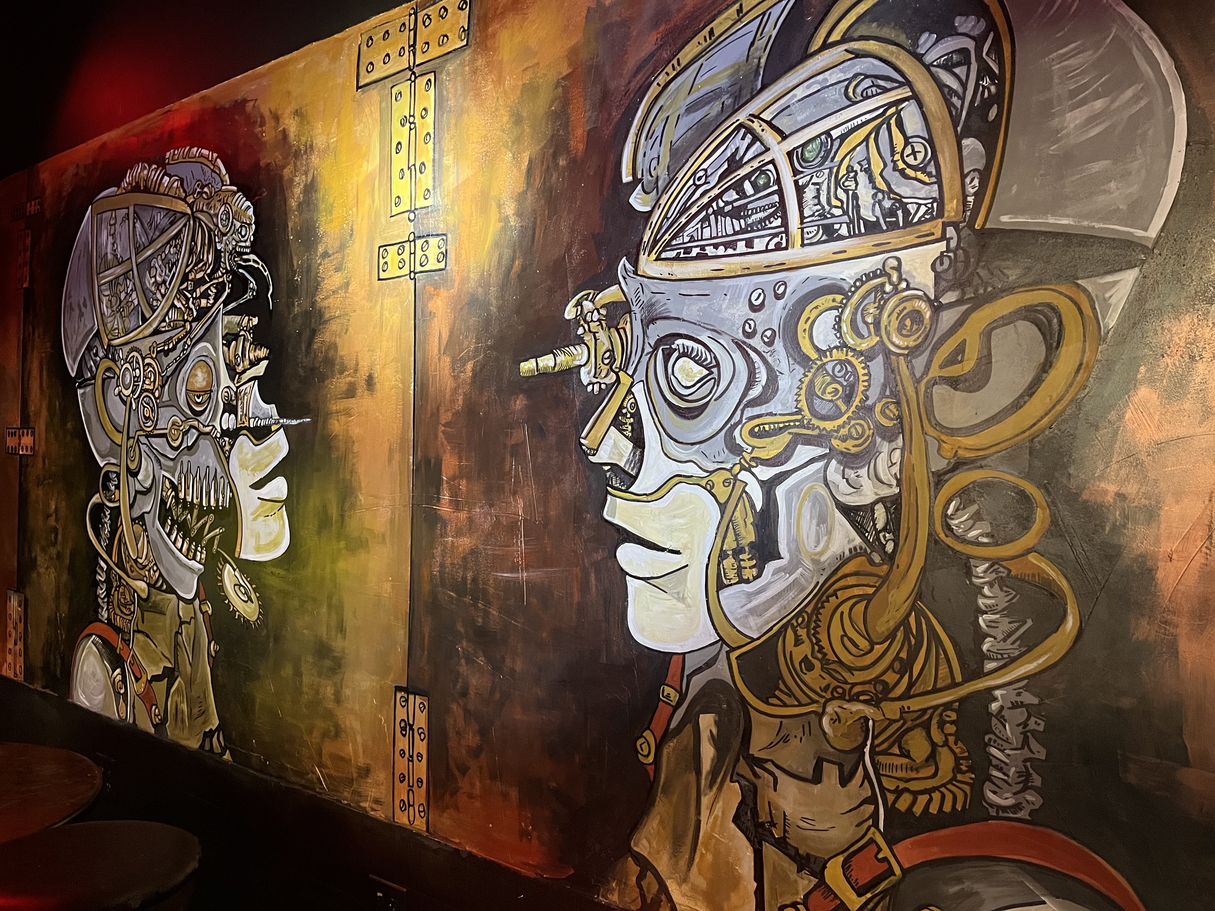 iN PHOTOS: Broody steampunk murals bring strange vibe to new Kamloops nightclub | iNwine iN PHOTOS: Broody steampunk murals bring strange vibe to new Kamloops nightclub | iNwine