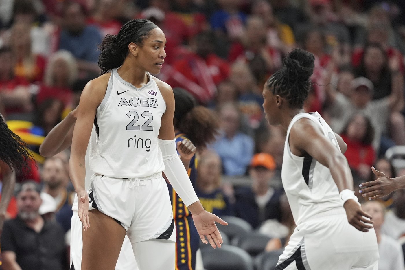 Aces' A'ja Wilson to miss game against Mystics with wrist injury | iNFOnews.ca