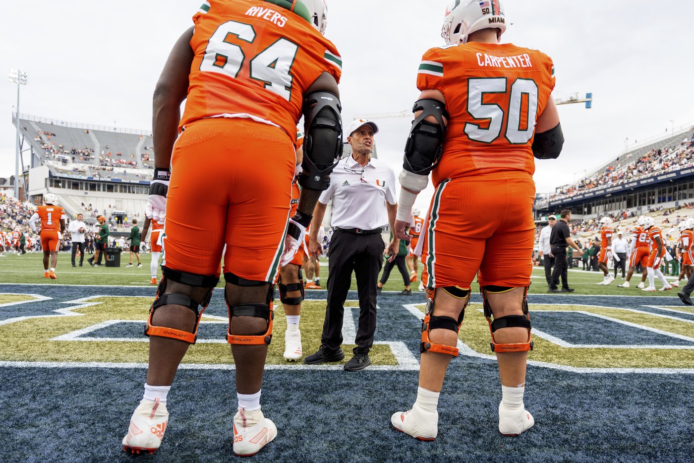 Coaching is teaching, Miami offensive line coach Alex Mirabal says. The results show he's right | iNFOnews.ca