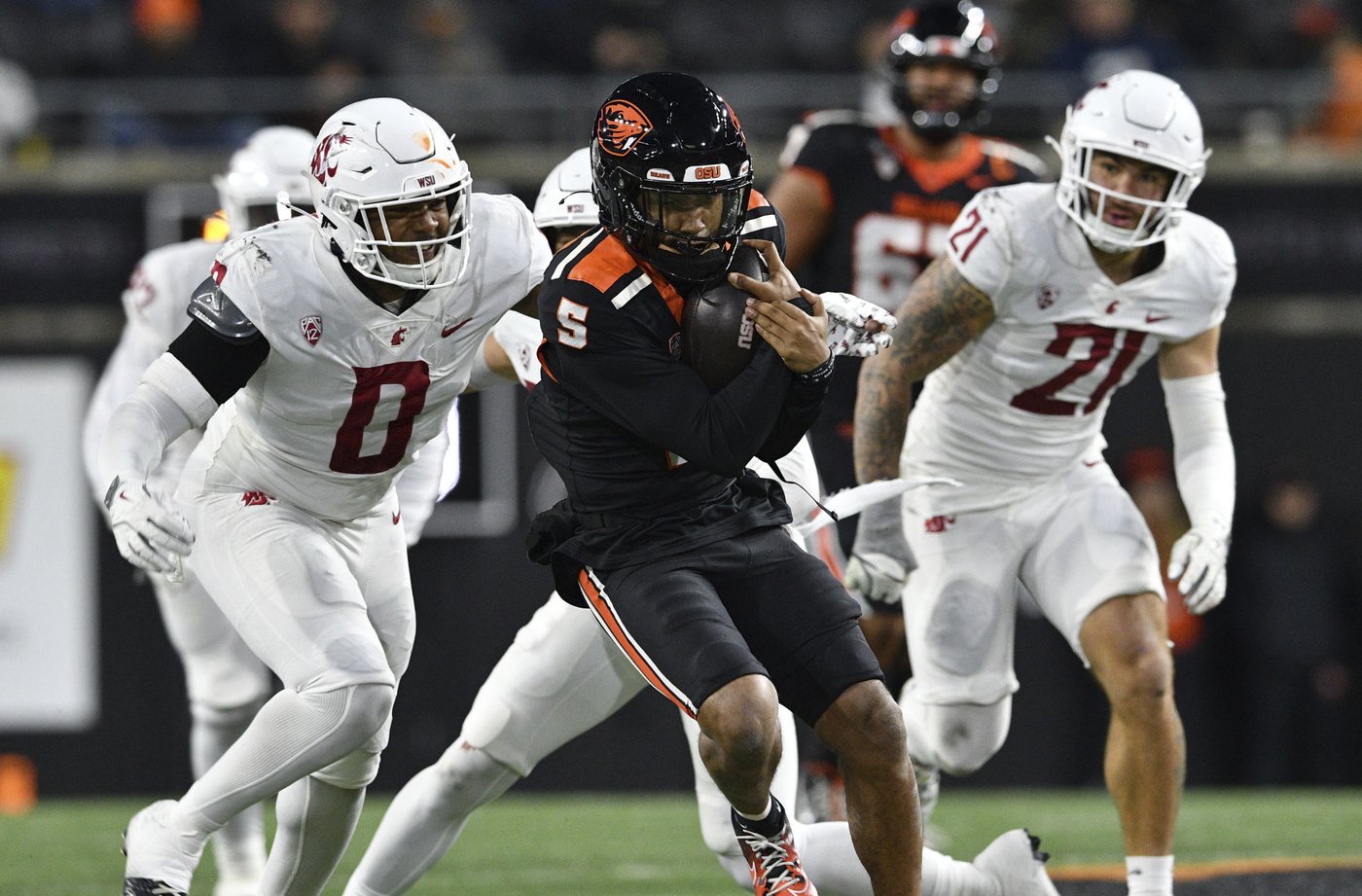 Oregon St. claims Pac-12 'title' and snaps a 5-game skid with 41-38 win over No. 25 Washington St. | iNFOnews.ca Oregon St. claims Pac-12 'title' and snaps a 5-game skid with 41-38 win over No. 25 Washington St. | iNFOnews.ca