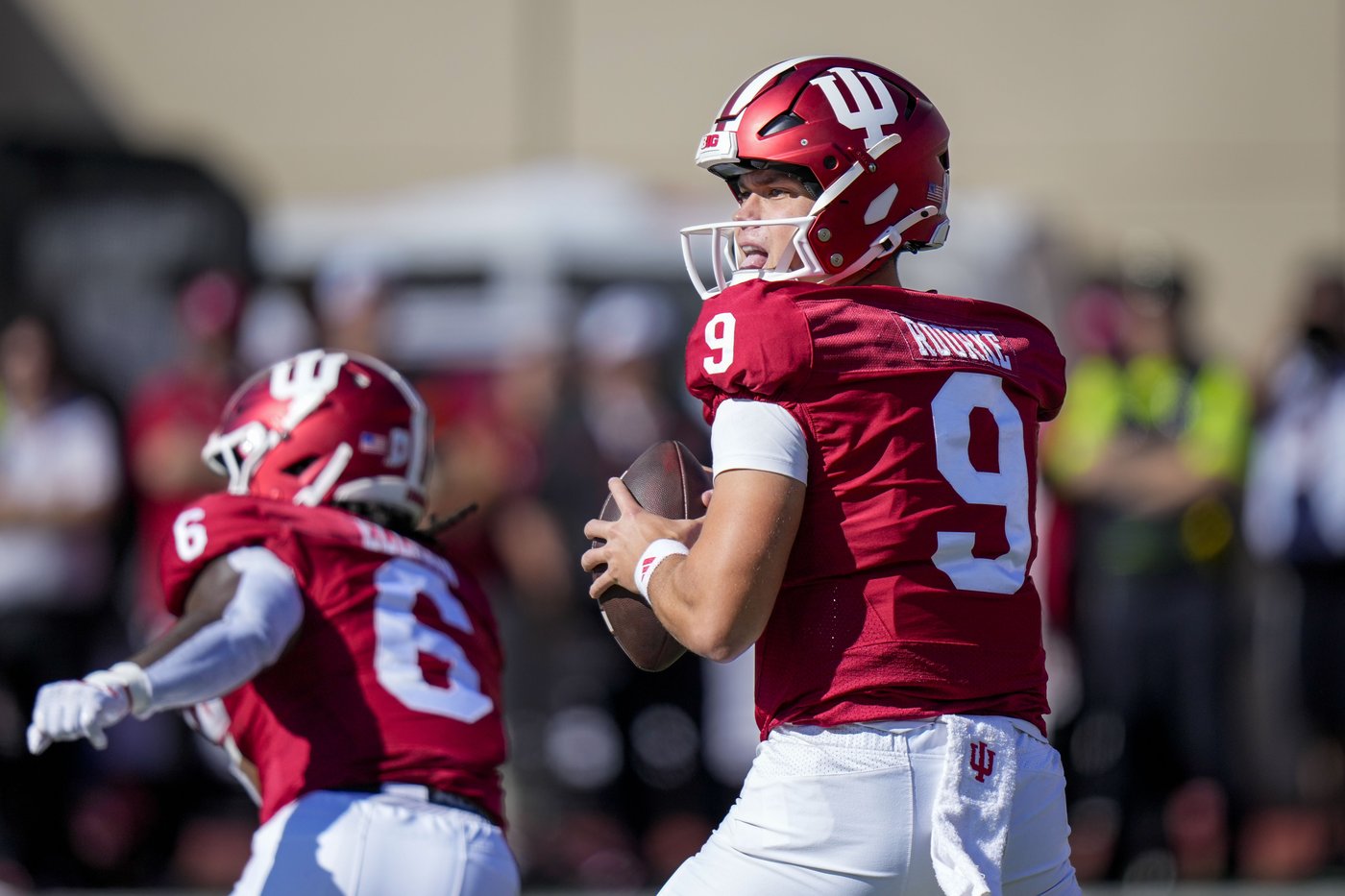 No. 16 Indiana routs Nebraska 56-7 to stay unbeaten; Rourke injures hand and misses 2nd half | iNFOnews.ca No. 16 Indiana routs Nebraska 56-7 to stay unbeaten; Rourke injures hand and misses 2nd half | iNFOnews.ca