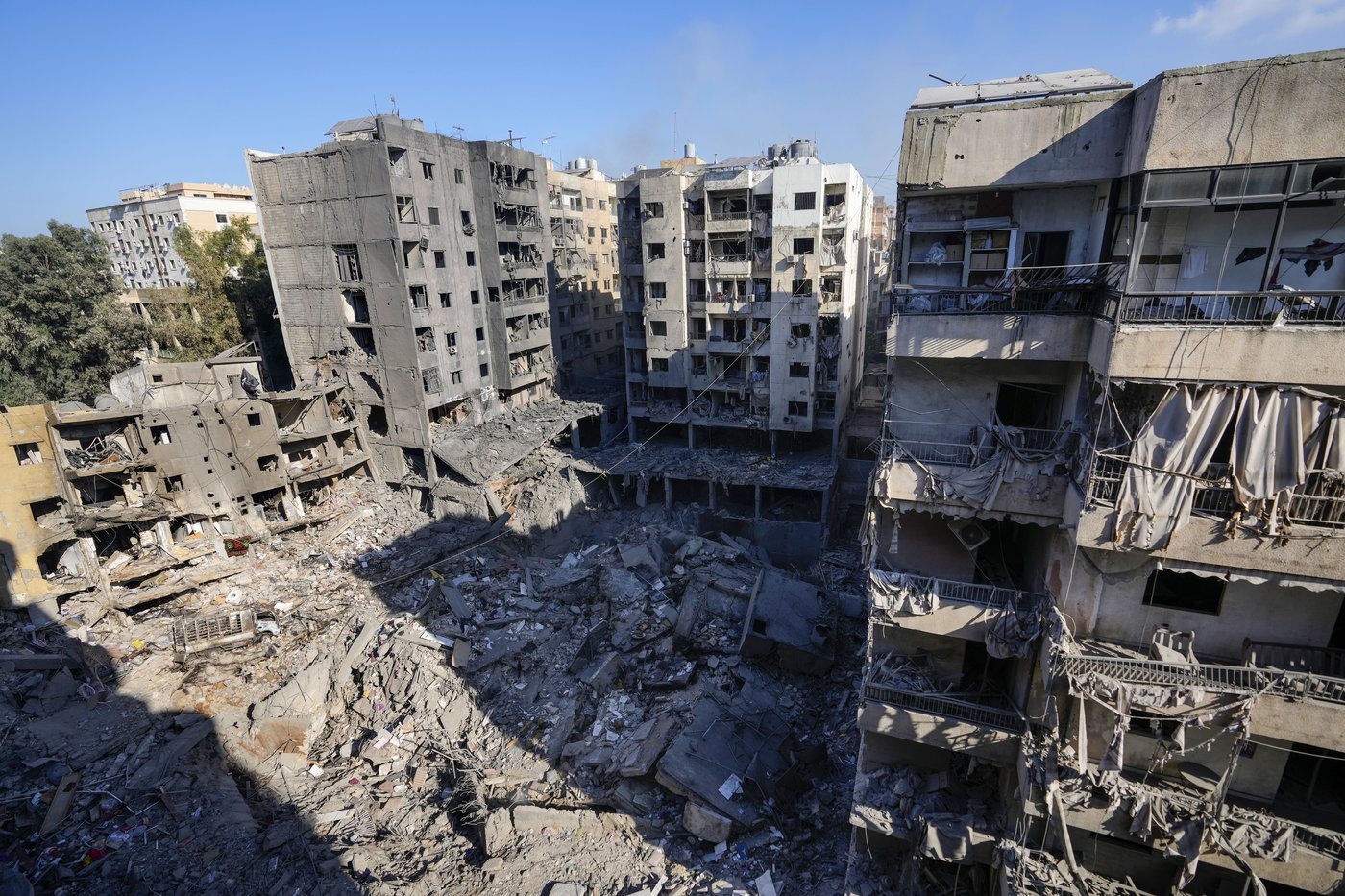 AP images offer a close-up look at the smoldering site of Nasrallah's assassination | iNFOnews.ca