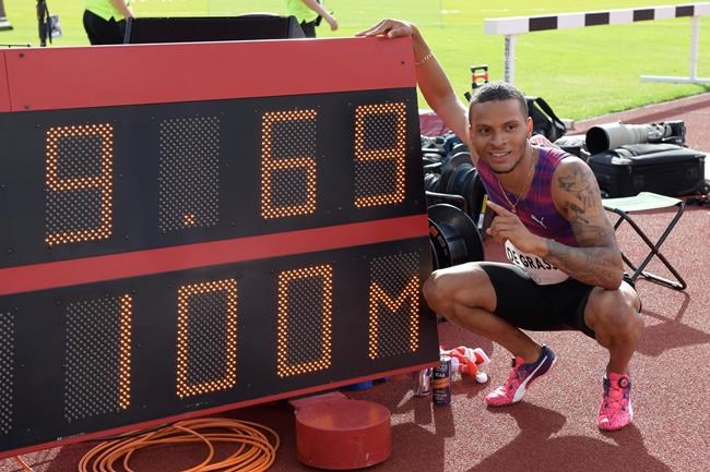 De Grasse runs blistering - but wind-aided - 9.69 to win in Stockholm | iNFOnews.ca