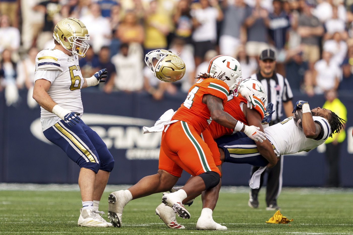 Haynes King leads Georgia Tech past Cam Ward, No. 4 Miami 28-23 for Hurricanes' 1st loss | iNFOnews.ca Haynes King leads Georgia Tech past Cam Ward, No. 4 Miami 28-23 for Hurricanes' 1st loss | iNFOnews.ca