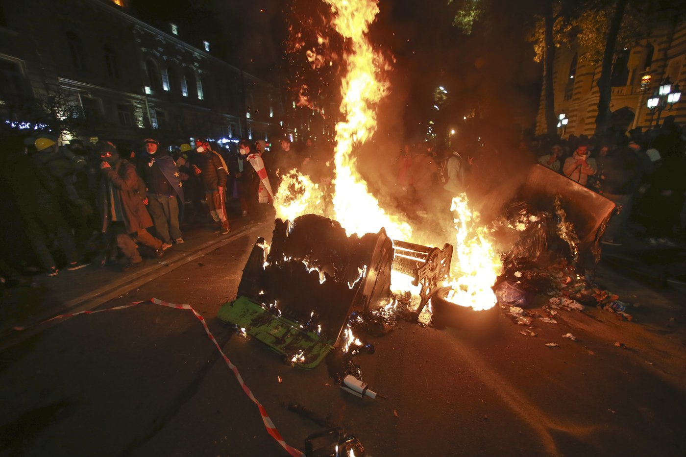 Over 40 people hospitalized in Georgia during protests over suspension of EU talks | iNFOnews.ca