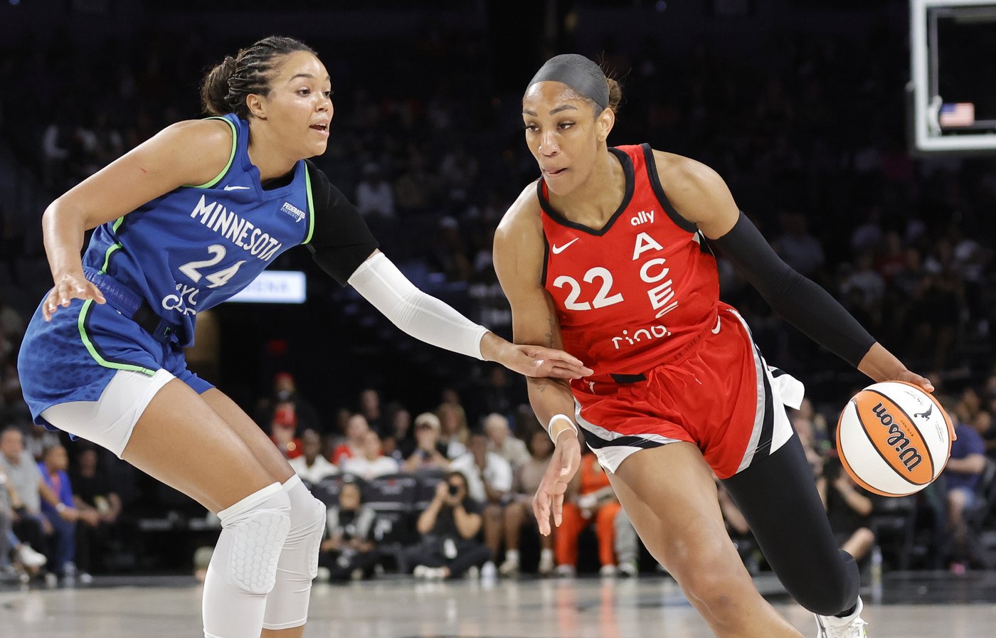 MVP frontrunner Napheesa Collier leaves during Lynx's 53-point blowout win over Aces | iNFOnews.ca