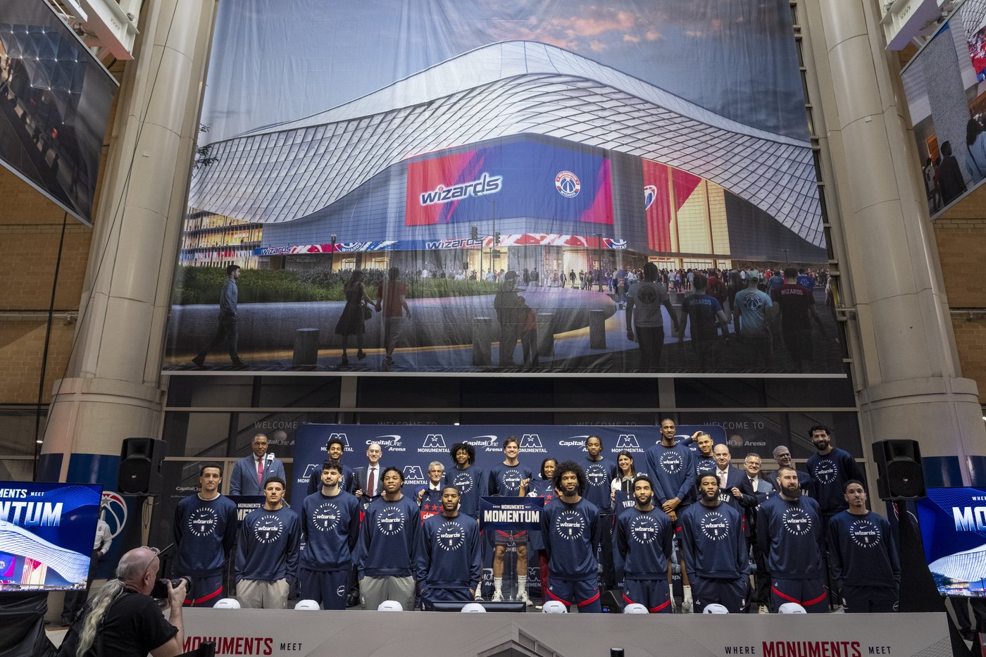 DC leaders, NBA commissioner celebrate the start of an $800M downtown arena renovation | iNFOnews.ca