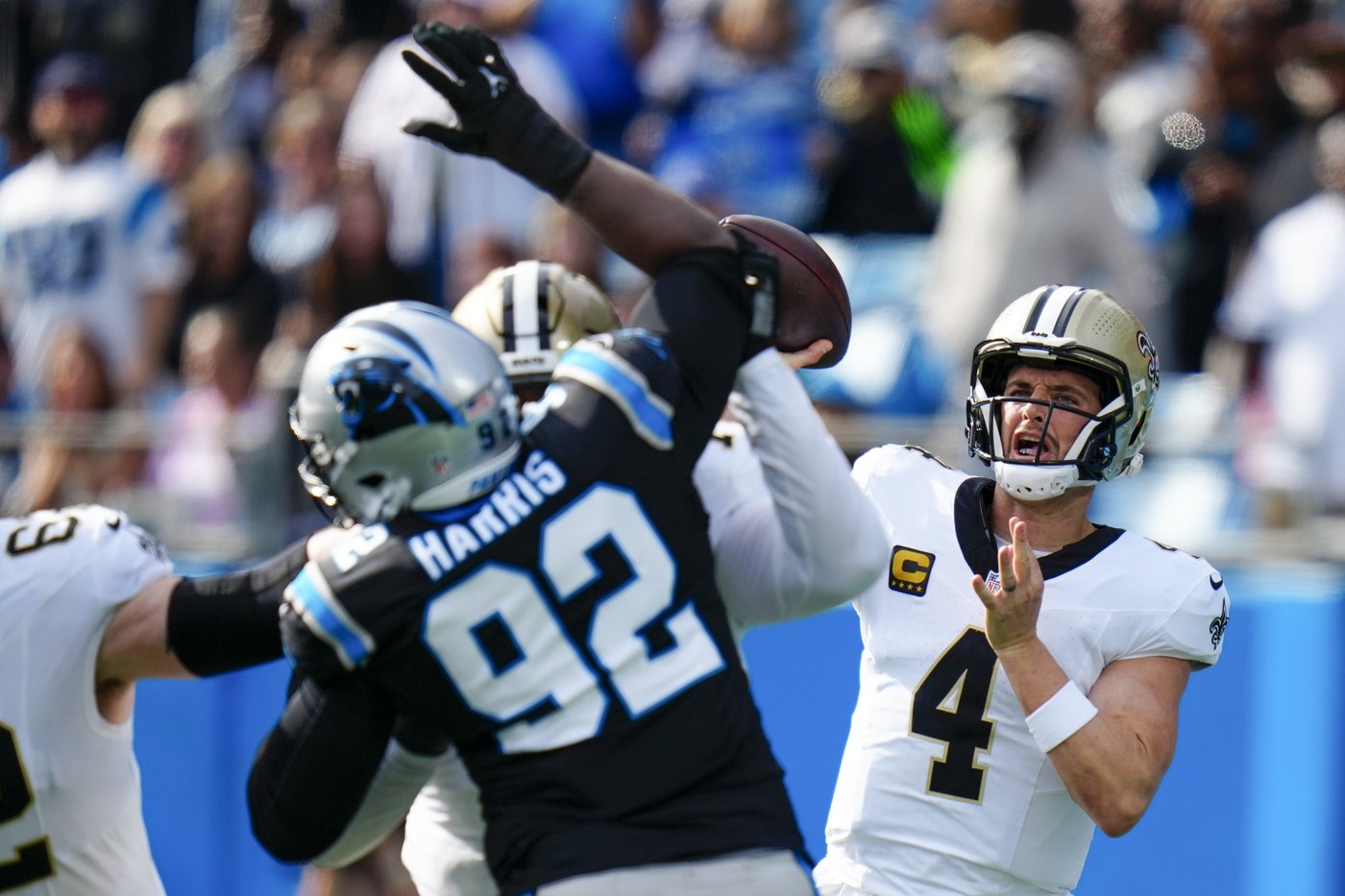 Chuba Hubbard runs for 2 TDs, Young leads winning drive as Panthers beat Saints 23-22 | iNFOnews.ca Chuba Hubbard runs for 2 TDs, Young leads winning drive as Panthers beat Saints 23-22 | iNFOnews.ca