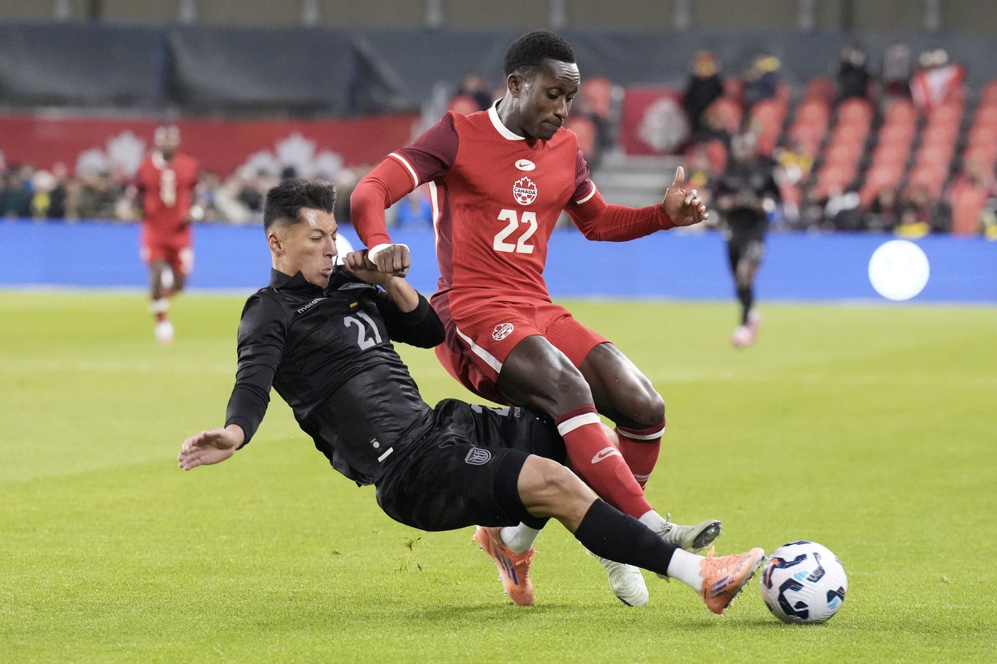 Ahmed sent off, Canada holds on for scoreless draw with Ecuador in soccer friendly | iNFOnews.ca Ahmed sent off, Canada holds on for scoreless draw with Ecuador in soccer friendly | iNFOnews.ca