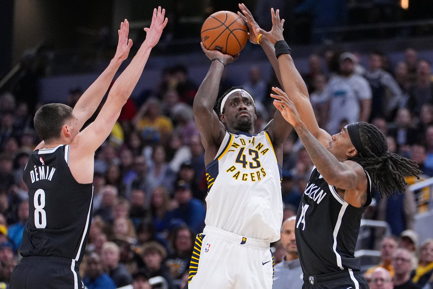 Porter scores 32 as Nets beat Pacers 112-103 for 1st win | iNFOnews.ca Porter scores 32 as Nets beat Pacers 112-103 for 1st win | iNFOnews.ca