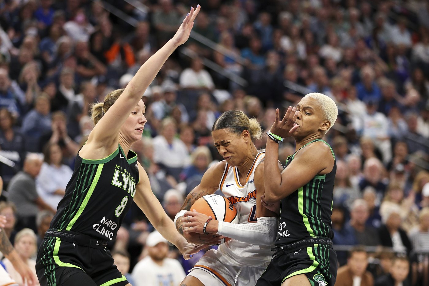 Napheesa Collier scores 38 as Lynx fend off Mercury 102-95 in playoff opener | iNFOnews.ca