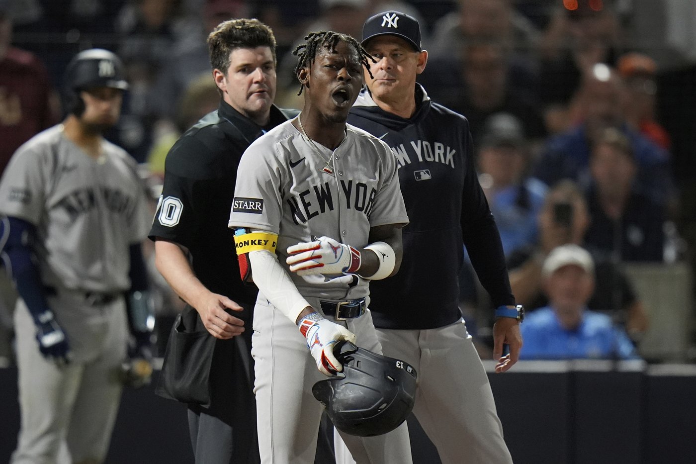 Yankees' Jazz Chisholm Jr. suspended 1 game following ejection, violation of social media policy | iNFOnews.ca Yankees' Jazz Chisholm Jr. suspended 1 game following ejection, violation of social media policy | iNFOnews.ca