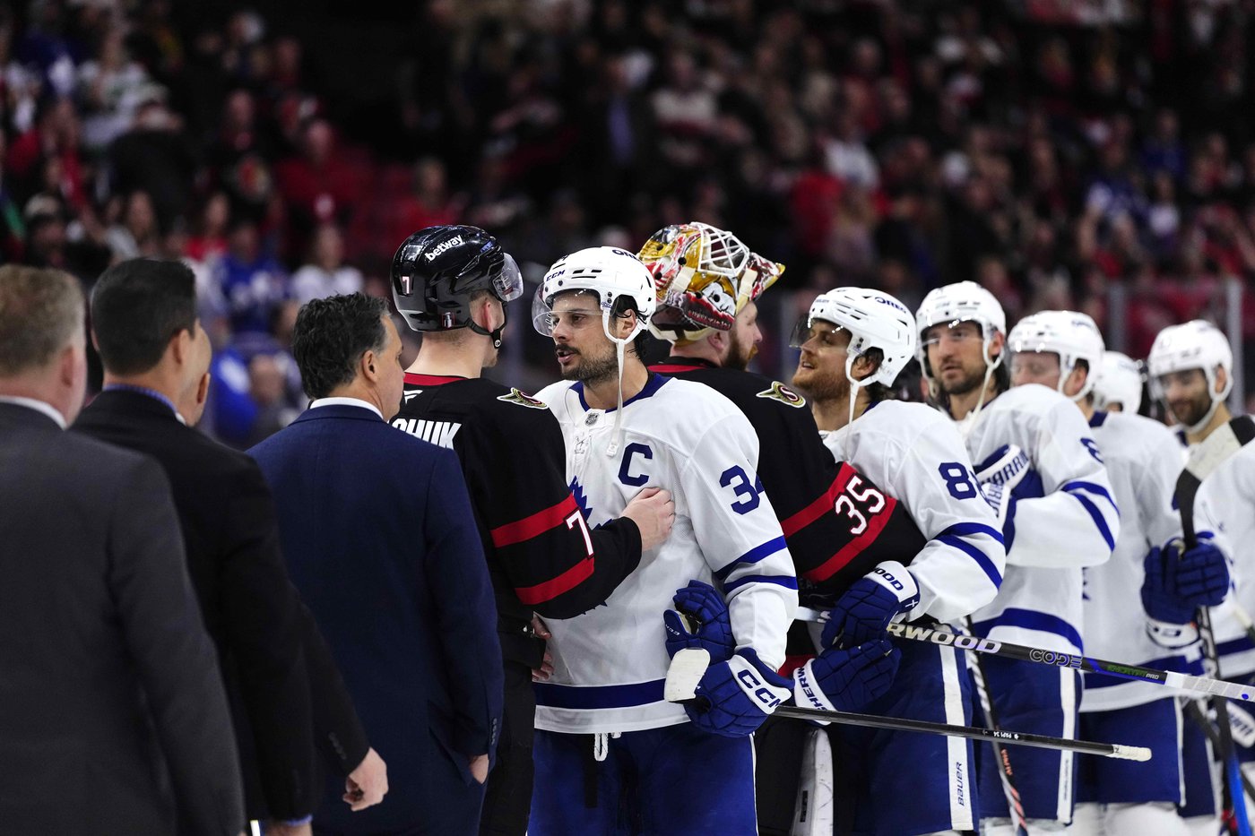 'This one feels good': Maple Leafs beat Senators in Game 6 to claim Battle of Ontario | iNFOnews.ca