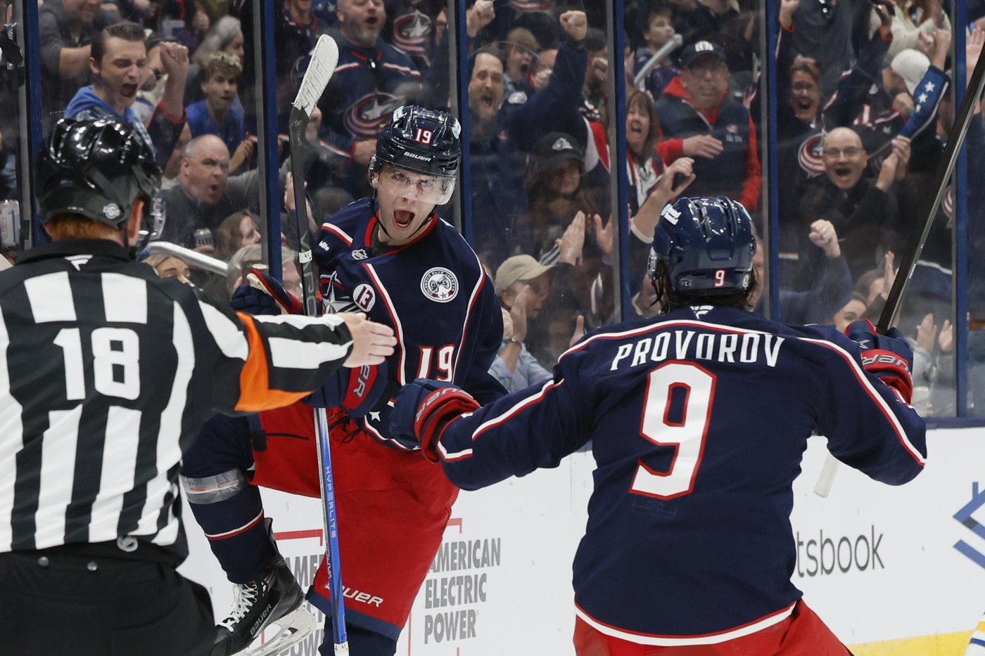 Tarasov stops 20 shots and Blue Jackets use balanced scoring in a 6-4 victory over the Sabres | iNFOnews.ca
