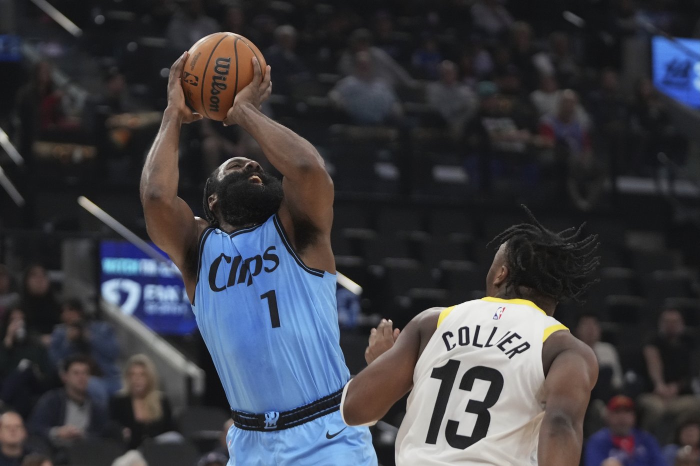Harden passes Allen for No. 2 spot on NBA's 3-point list, Clippers beat Jazz 116-105 | iNFOnews.ca
