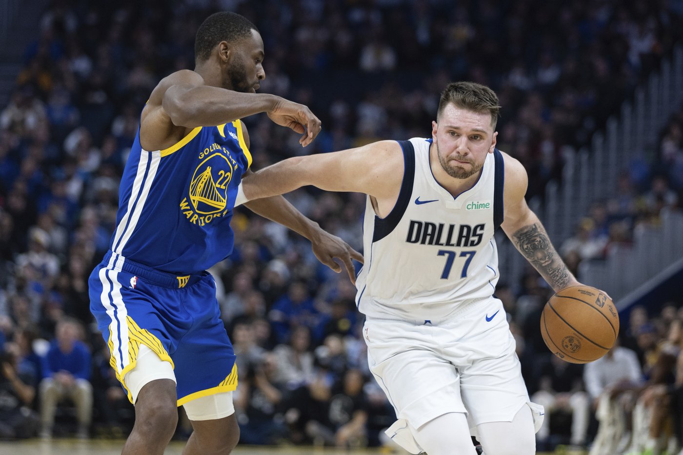 Luka Doncic has triple-double with season-best 45 points in Mavs' 143-133 win over Warriors | iNFOnews.ca Luka Doncic has triple-double with season-best 45 points in Mavs' 143-133 win over Warriors | iNFOnews.ca