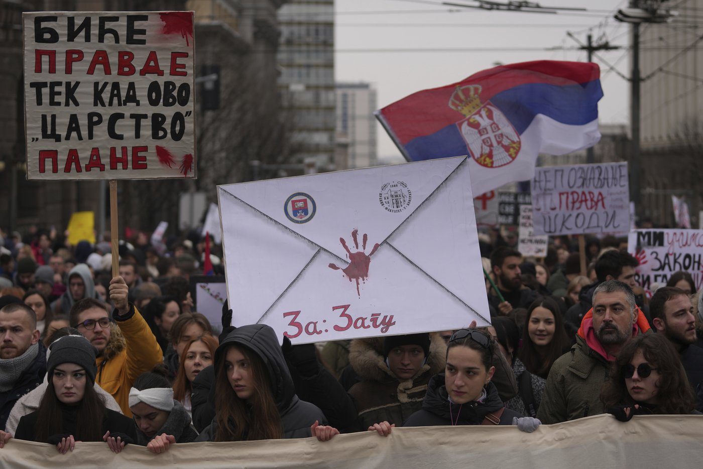 Striking students in Serbia tell chief prosecutor to 'fight for law and justice' | iNFOnews.ca Striking students in Serbia tell chief prosecutor to 'fight for law and justice' | iNFOnews.ca