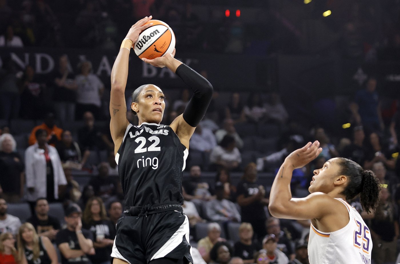 A'ja Wilson has 19 points and 13 rebounds, Aces beat Mercury 83-61 for 9th straight win | iNFOnews.ca A'ja Wilson has 19 points and 13 rebounds, Aces beat Mercury 83-61 for 9th straight win | iNFOnews.ca