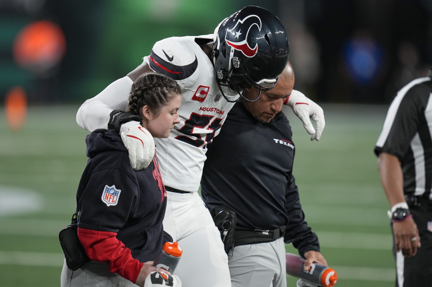 Texans star edge rusher Will Anderson Jr. leaves game vs. Jets with an ankle injury | iNFOnews.ca Texans star edge rusher Will Anderson Jr. leaves game vs. Jets with an ankle injury | iNFOnews.ca