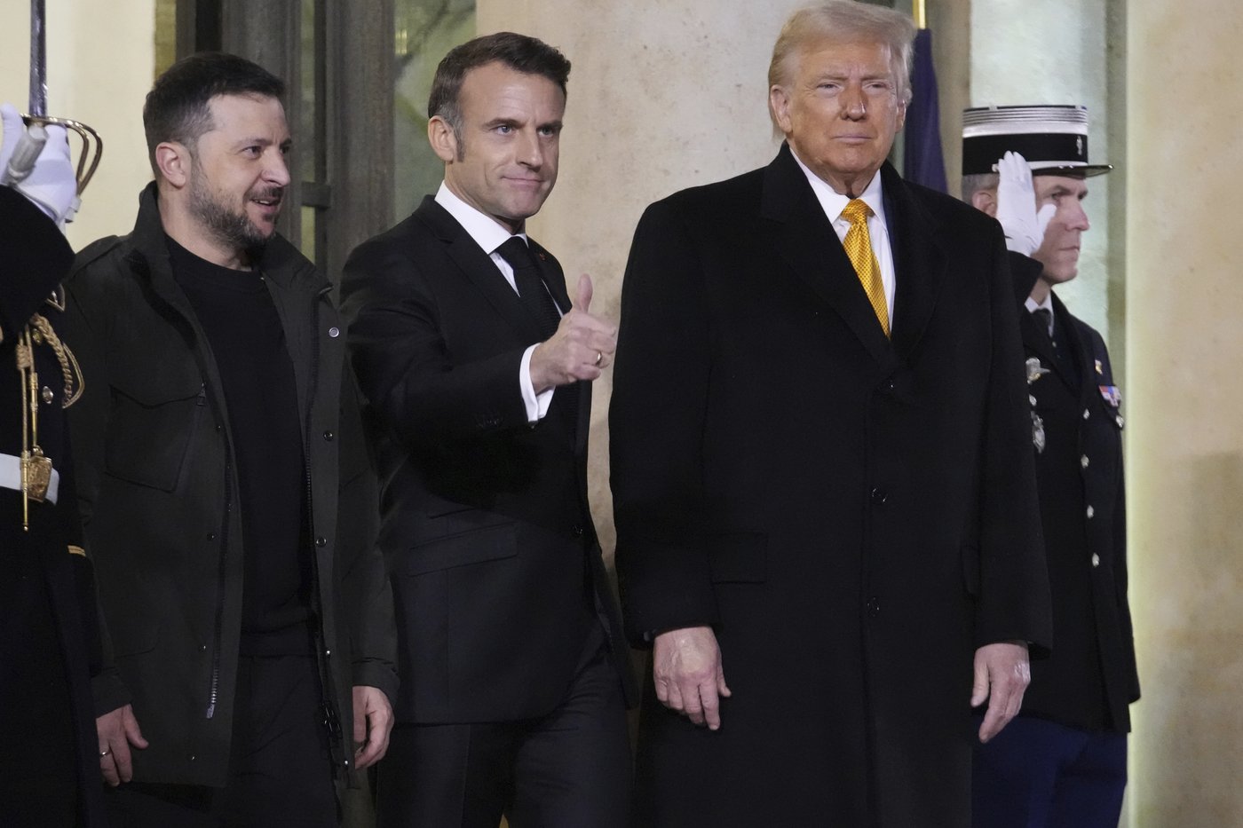 Trump is welcomed by Macron to Paris with presidential pomp and joined by Zelenskyy for their talks | iNFOnews.ca Trump is welcomed by Macron to Paris with presidential pomp and joined by Zelenskyy for their talks | iNFOnews.ca
