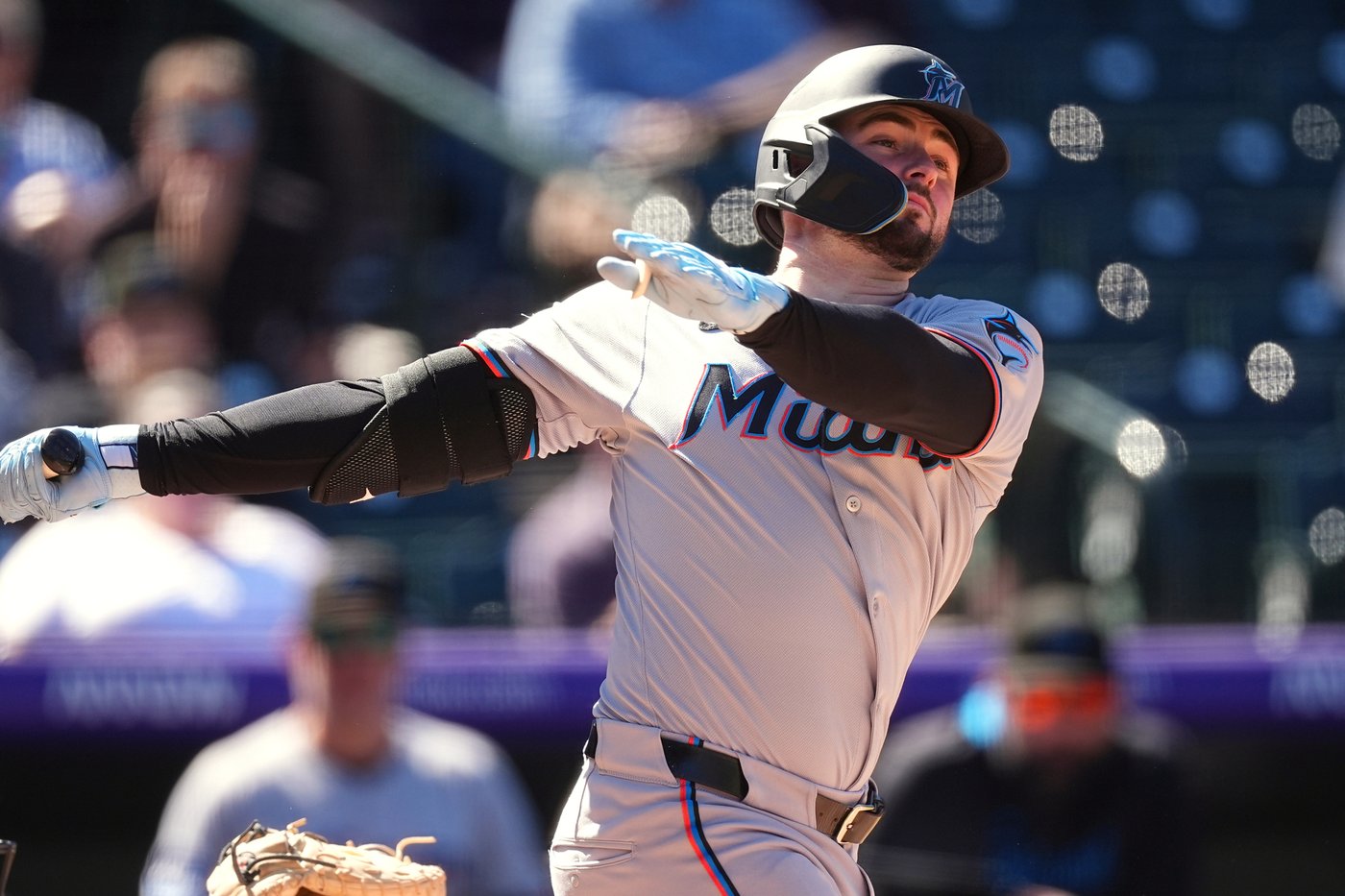 Liam Hicks' career-high 4 RBIs help Marlins beat Rockies 9-7 for 3-game sweep | iNFOnews.ca
