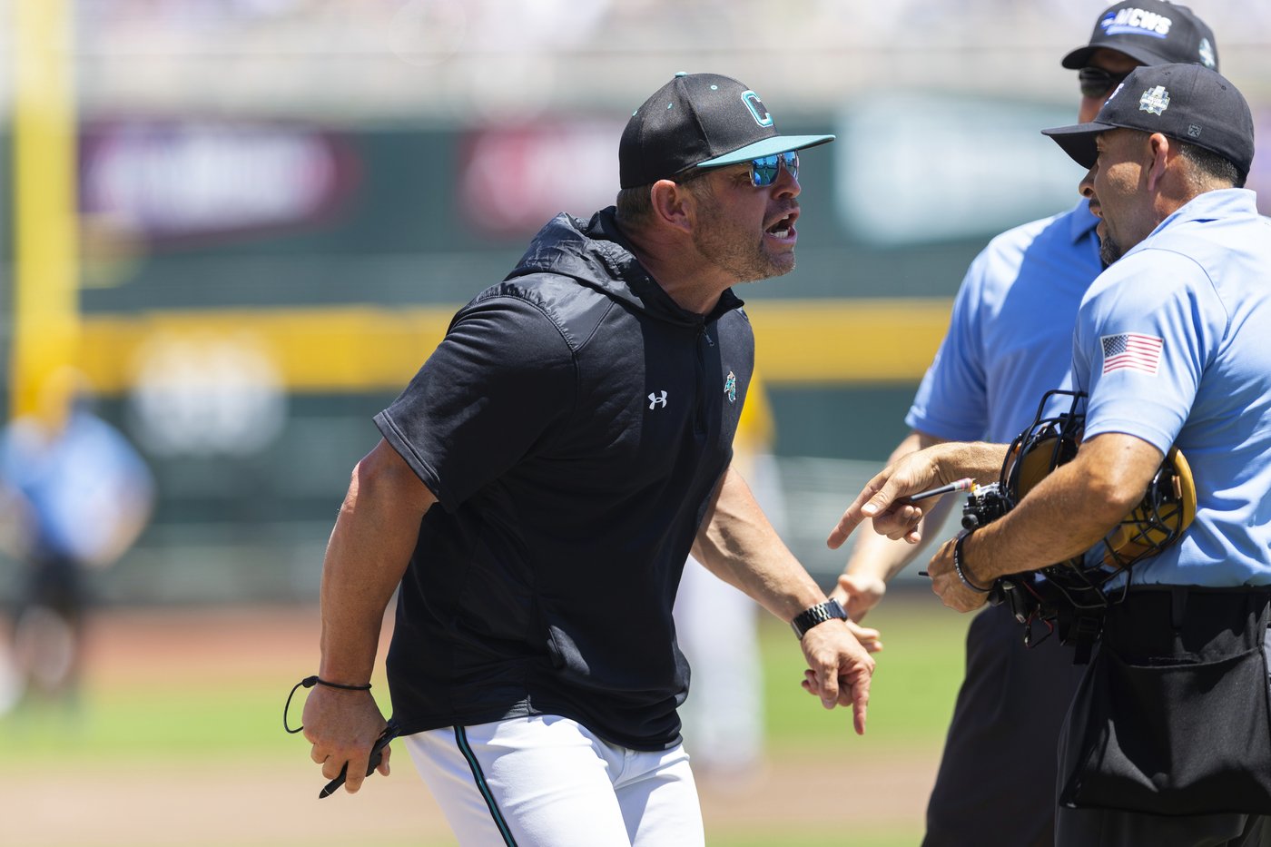 Coastal Carolina coach says CWS ejection was unwarranted and he was wrongly accused of bumping ump | iNFOnews.ca