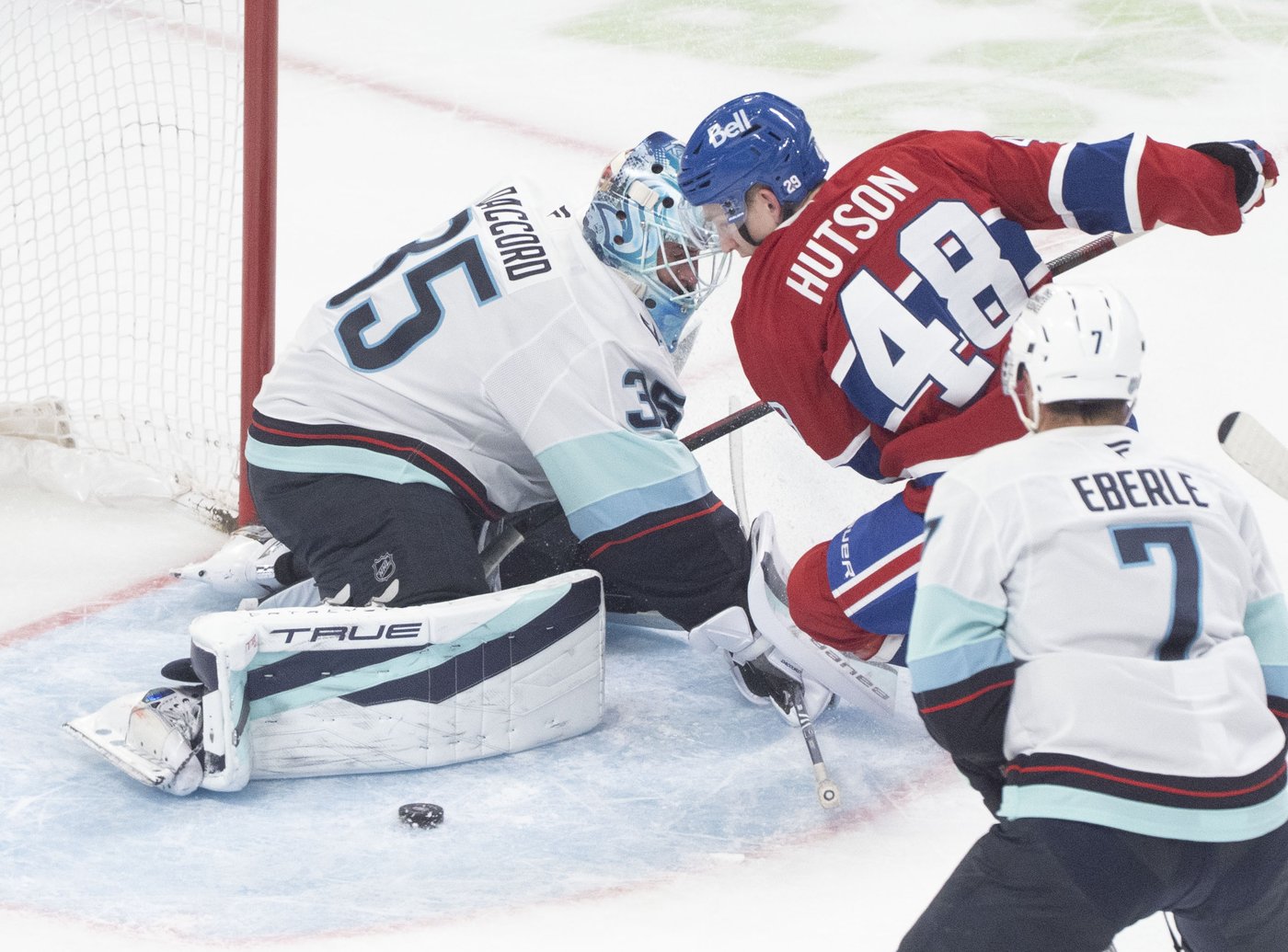 Caufield scores in OT as Canadiens rally to clip Kraken 5-4 | iNFOnews.ca