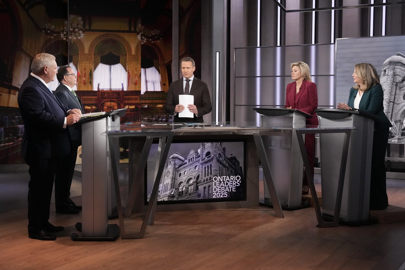 Other party leaders attack Ford on affordability, health in Ontario election debate | iNFOnews.ca