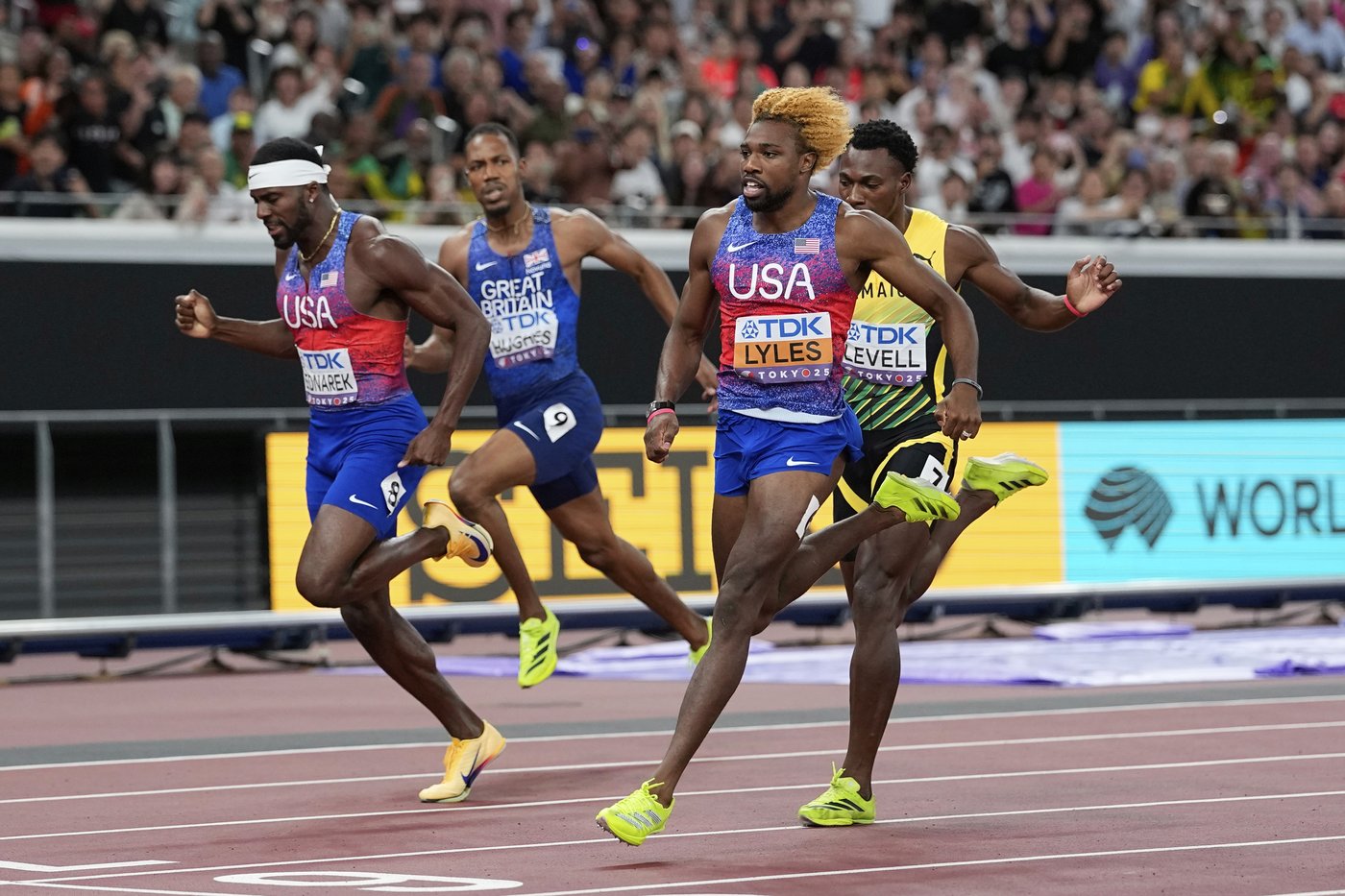 Lyles wins his fourth 200-meter world title. Jefferson-Wooden completes a sprint sweep | iNFOnews.ca Lyles wins his fourth 200-meter world title. Jefferson-Wooden completes a sprint sweep | iNFOnews.ca