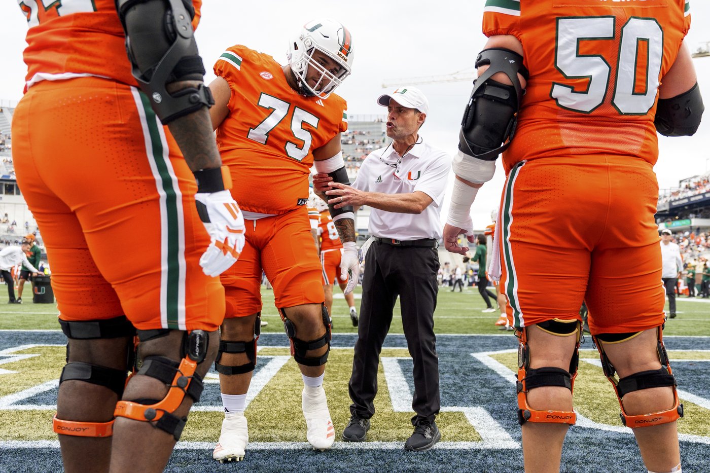 Coaching is teaching, Miami offensive line coach Alex Mirabal says. The results show he's right | iNFOnews.ca