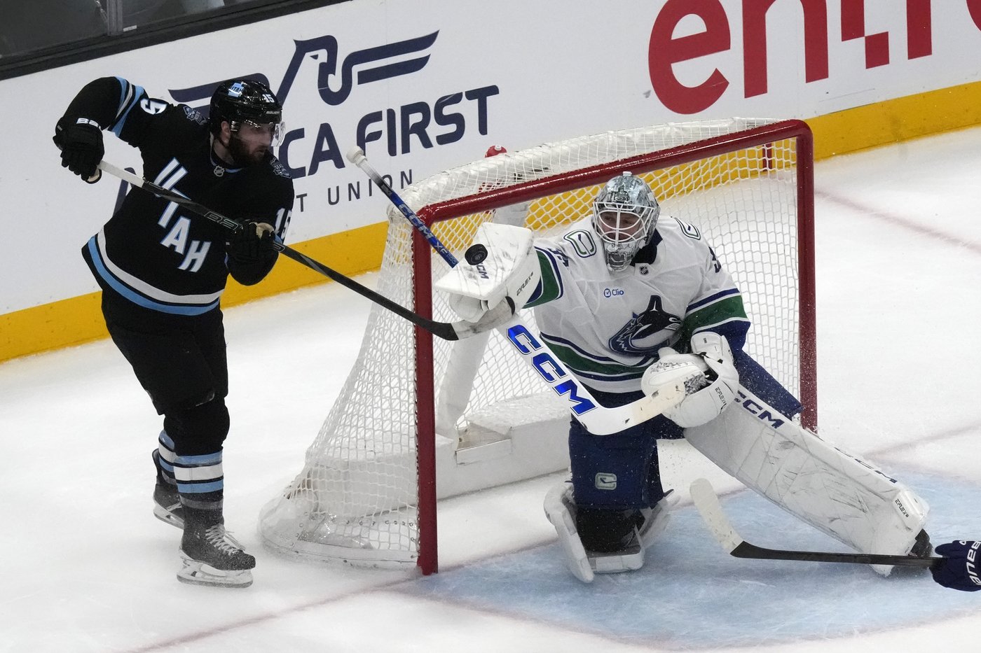 Mikhail Sergachev scores in OT to lift Utah over the Canucks 3-2 | iNFOnews.ca
