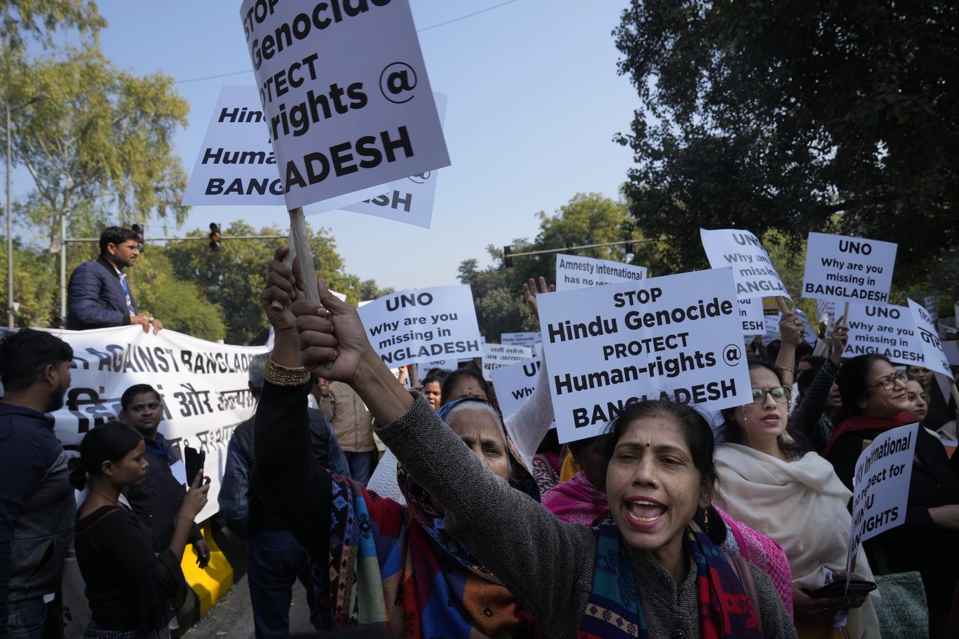 Hundreds protest in New Delhi against reported attacks on Hindus in Bangladesh | iNFOnews.ca