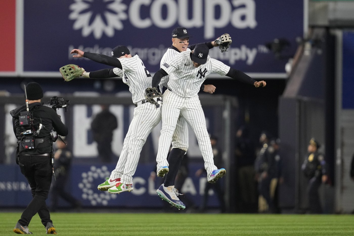 Soto, Stanton homers back Rodón as Yankees take advantage of wild Guardians to win ALCS opener 5-2 | iNFOnews.ca Soto, Stanton homers back Rodón as Yankees take advantage of wild Guardians to win ALCS opener 5-2 | iNFOnews.ca