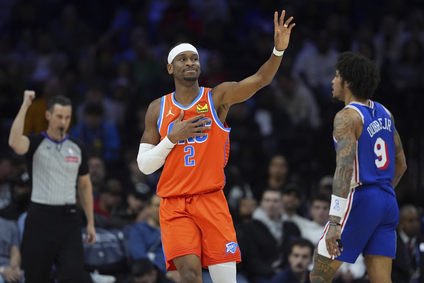 Shai Gilgeous-Alexander scores 32 as the Thunder beat the short-handed 76ers 118-102 | iNFOnews.ca