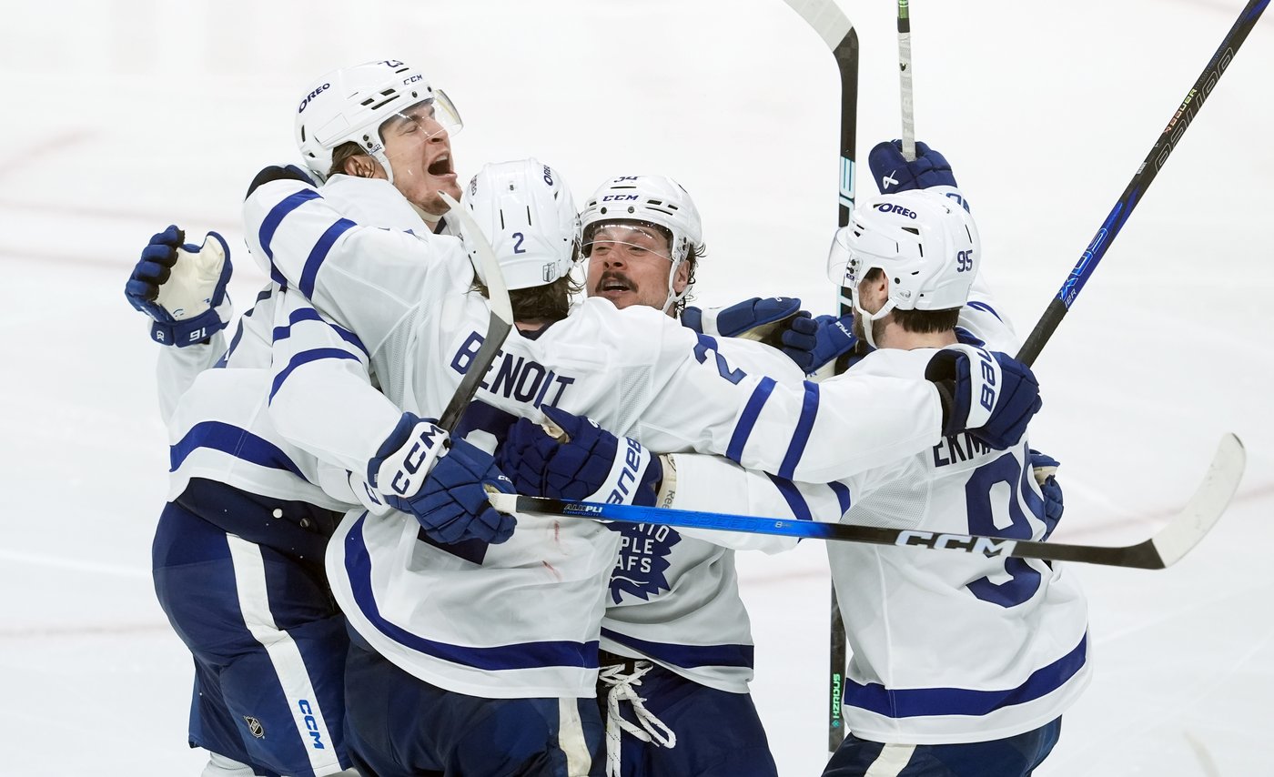 Benoit plays unlikely OT hero, Leafs take 3-0 lead in Battle of Ontario | iNFOnews.ca Benoit plays unlikely OT hero, Leafs take 3-0 lead in Battle of Ontario | iNFOnews.ca