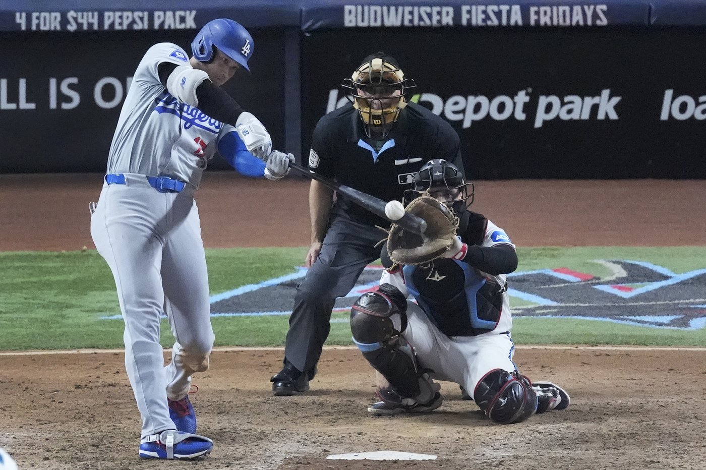 Ohtani has 3 homers, 10 RBIs and becomes first 50-50 player as Dodgers rout Marlins, clinch playoffs | iNFOnews.ca Ohtani has 3 homers, 10 RBIs and becomes first 50-50 player as Dodgers rout Marlins, clinch playoffs | iNFOnews.ca