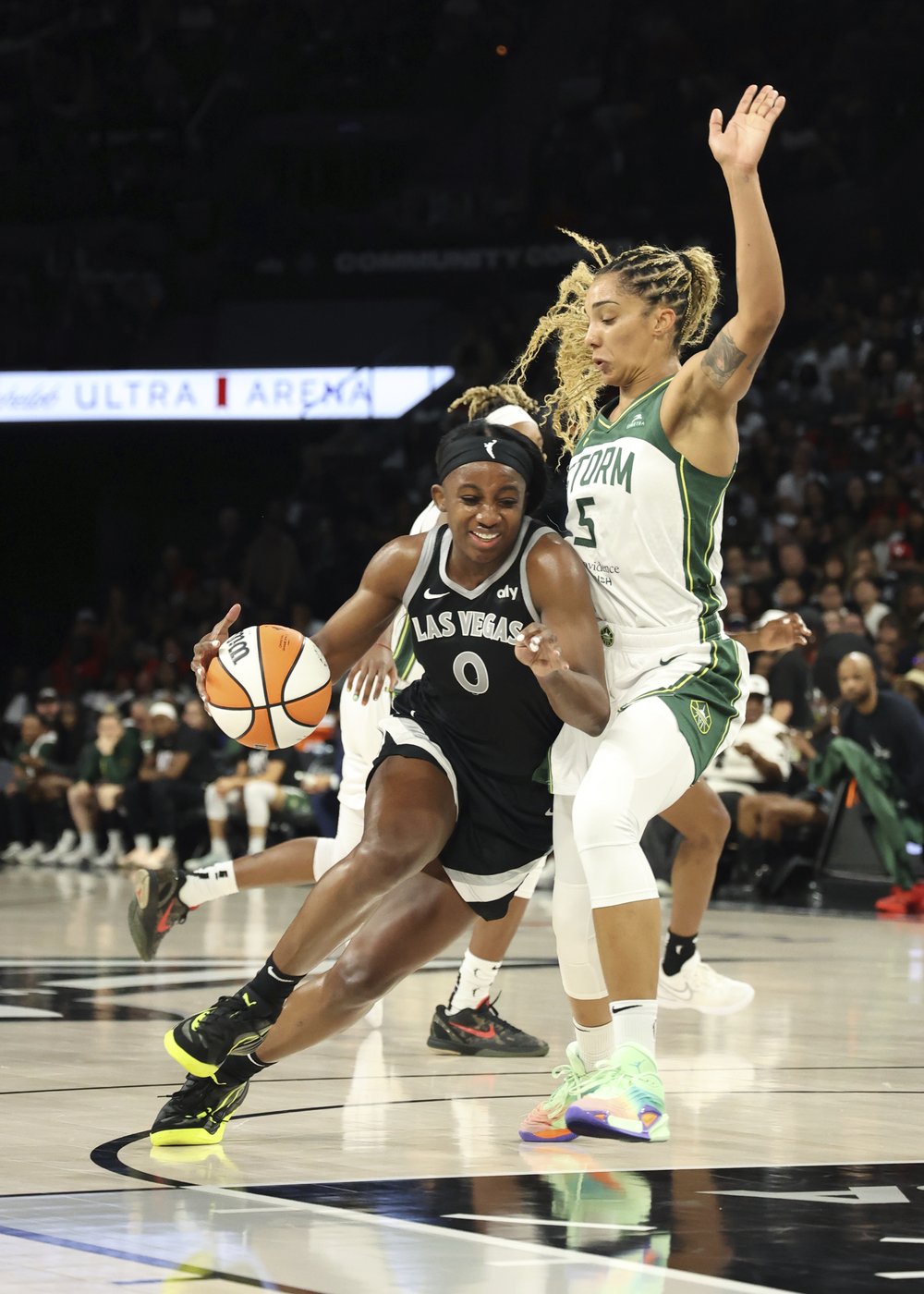 A'ja Wilson scores 21 after snagging third MVP award, helps Aces beat Storm 78-67 in playoff opener | iNFOnews.ca