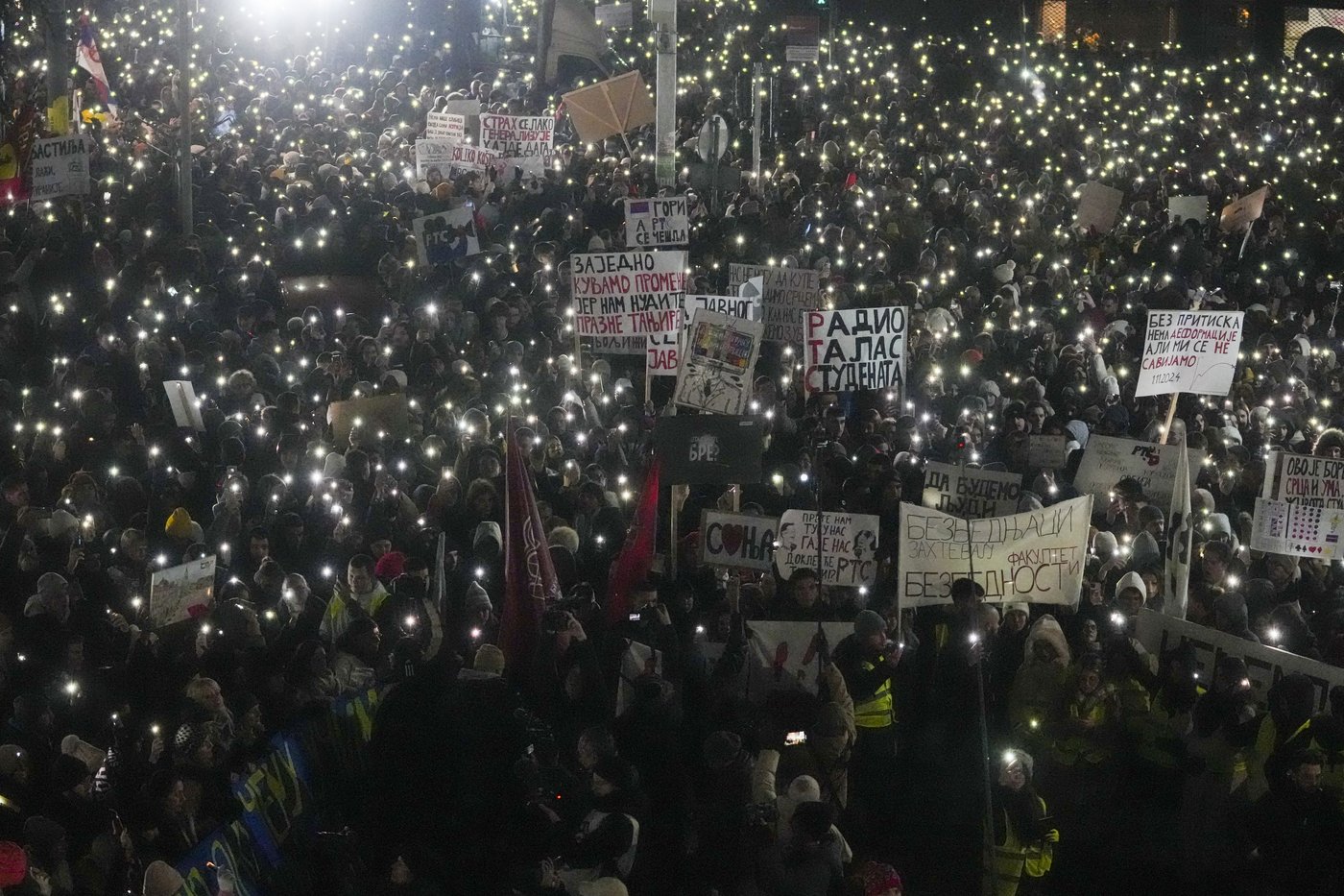 Students lead massive protests in Serbia against state broadcaster and president | iNFOnews.ca
