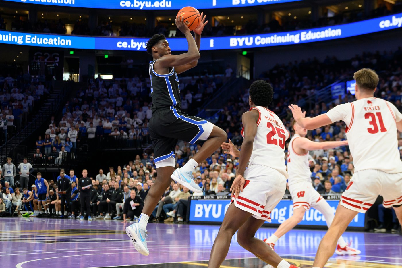 Richie Saunders scores 26 as No. 9 BYU gets 1st win over ranked foe, beating No. 23 Wisconsin 98-70 | iNFOnews.ca Richie Saunders scores 26 as No. 9 BYU gets 1st win over ranked foe, beating No. 23 Wisconsin 98-70 | iNFOnews.ca