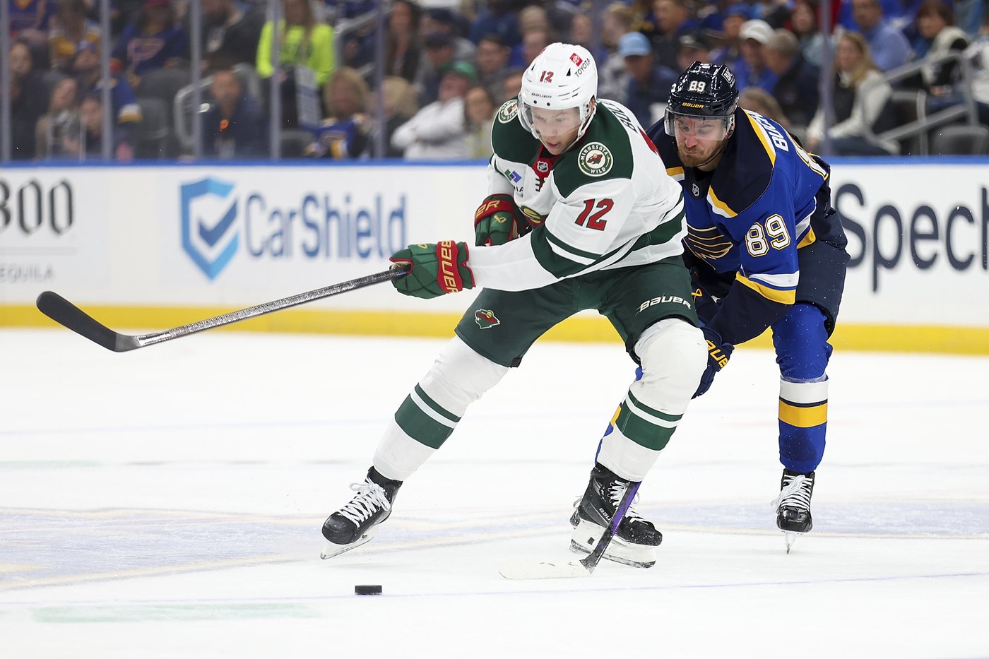 Goalie Gustavsson makes 27 saves, scores an empty-netter, Wild beat Blues 4-1 | iNFOnews.ca Goalie Gustavsson makes 27 saves, scores an empty-netter, Wild beat Blues 4-1 | iNFOnews.ca