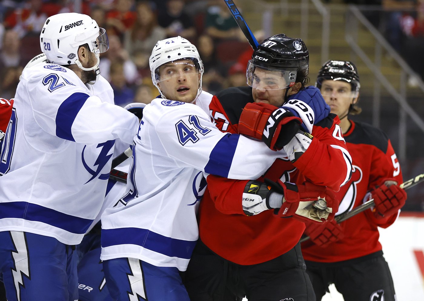 Hagel scores 3, Hedman adds 2 as Lightning beat Devils 8-5 | iNFOnews.ca Hagel scores 3, Hedman adds 2 as Lightning beat Devils 8-5 | iNFOnews.ca