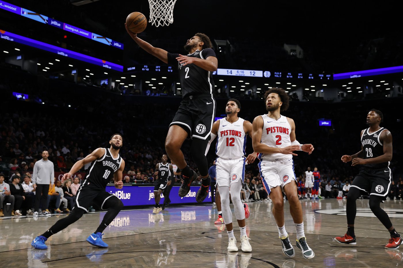 Six Pistons score in double figures to lead Detroit past Nets | iNFOnews.ca