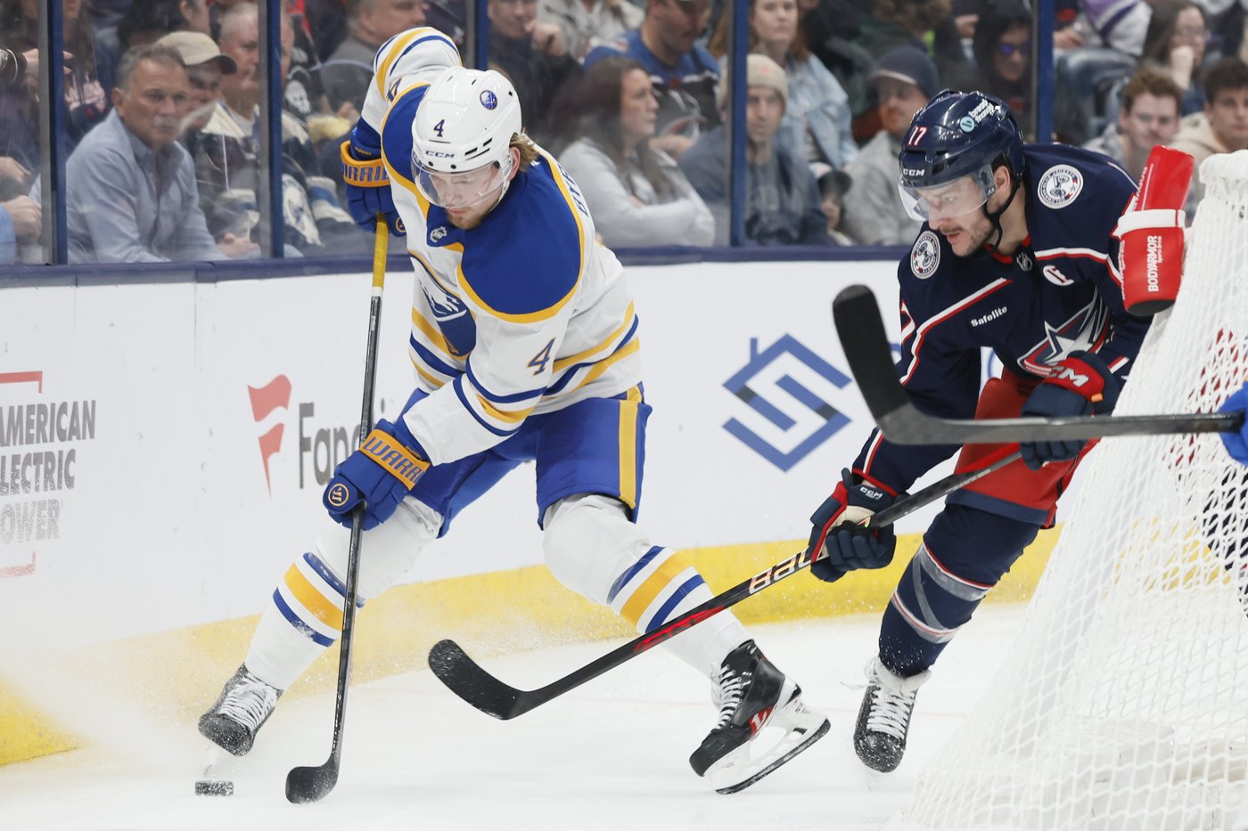 Tarasov stops 20 shots and Blue Jackets use balanced scoring in a 6-4 victory over the Sabres | iNFOnews.ca