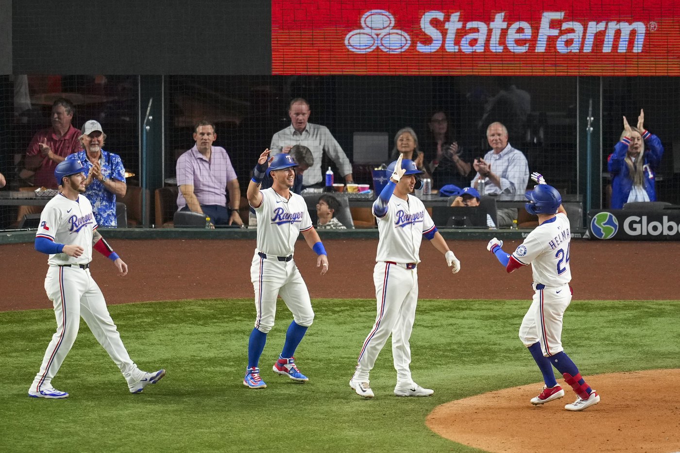 Helman's grand slam and Latz's scoreless outing push playoff-chasing Rangers past Brewers | iNFOnews.ca Helman's grand slam and Latz's scoreless outing push playoff-chasing Rangers past Brewers | iNFOnews.ca