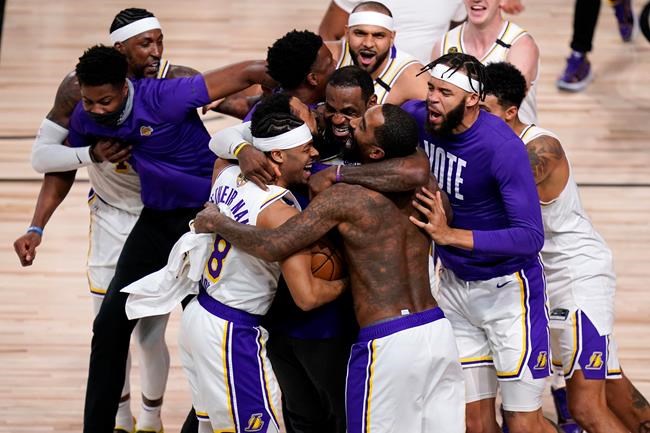 Los Angeles Lakers defeat Miami Heat in six games to win 17th NBA title all-time | iNFOnews.ca Los Angeles Lakers defeat Miami Heat in six games to win 17th NBA title all-time | iNFOnews.ca